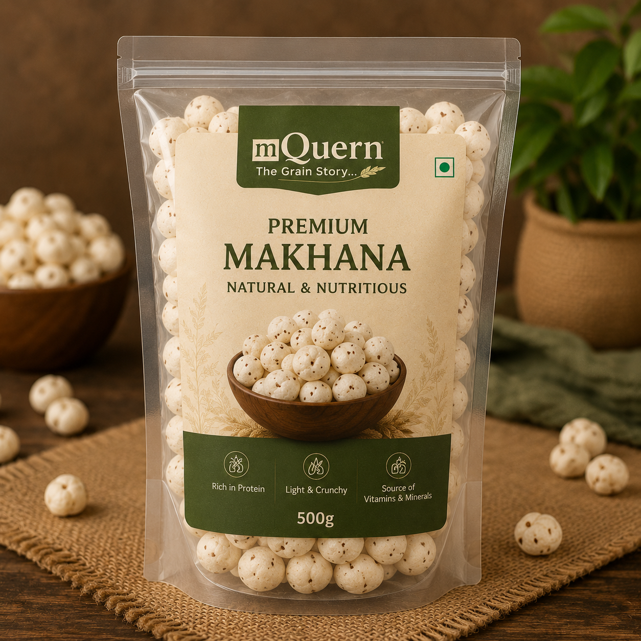 premium even sized Makhana's